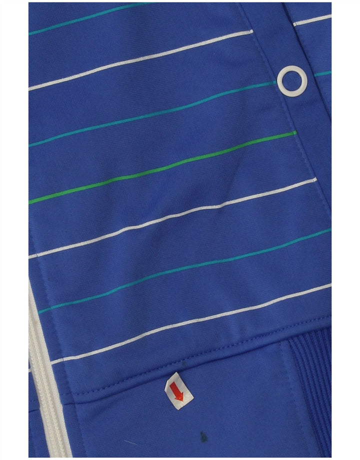 Adidas Træningsdragt til mænd Top jakke Medium blå stribet polyester