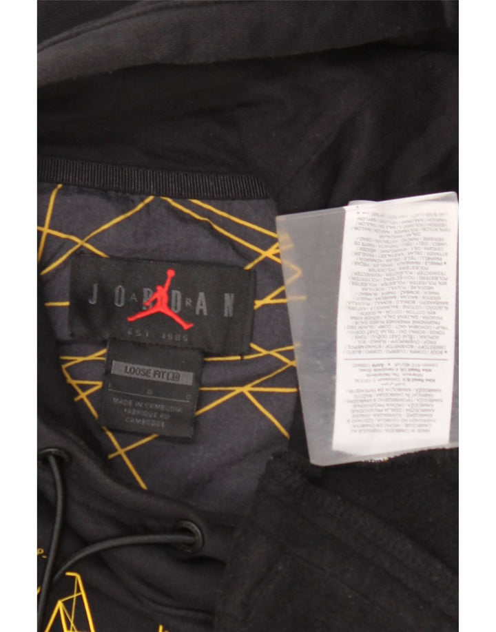 JORDAN Herre Paris Grafisk Loose Fit Hættetrøje Jumper Stor Sort Geometrisk