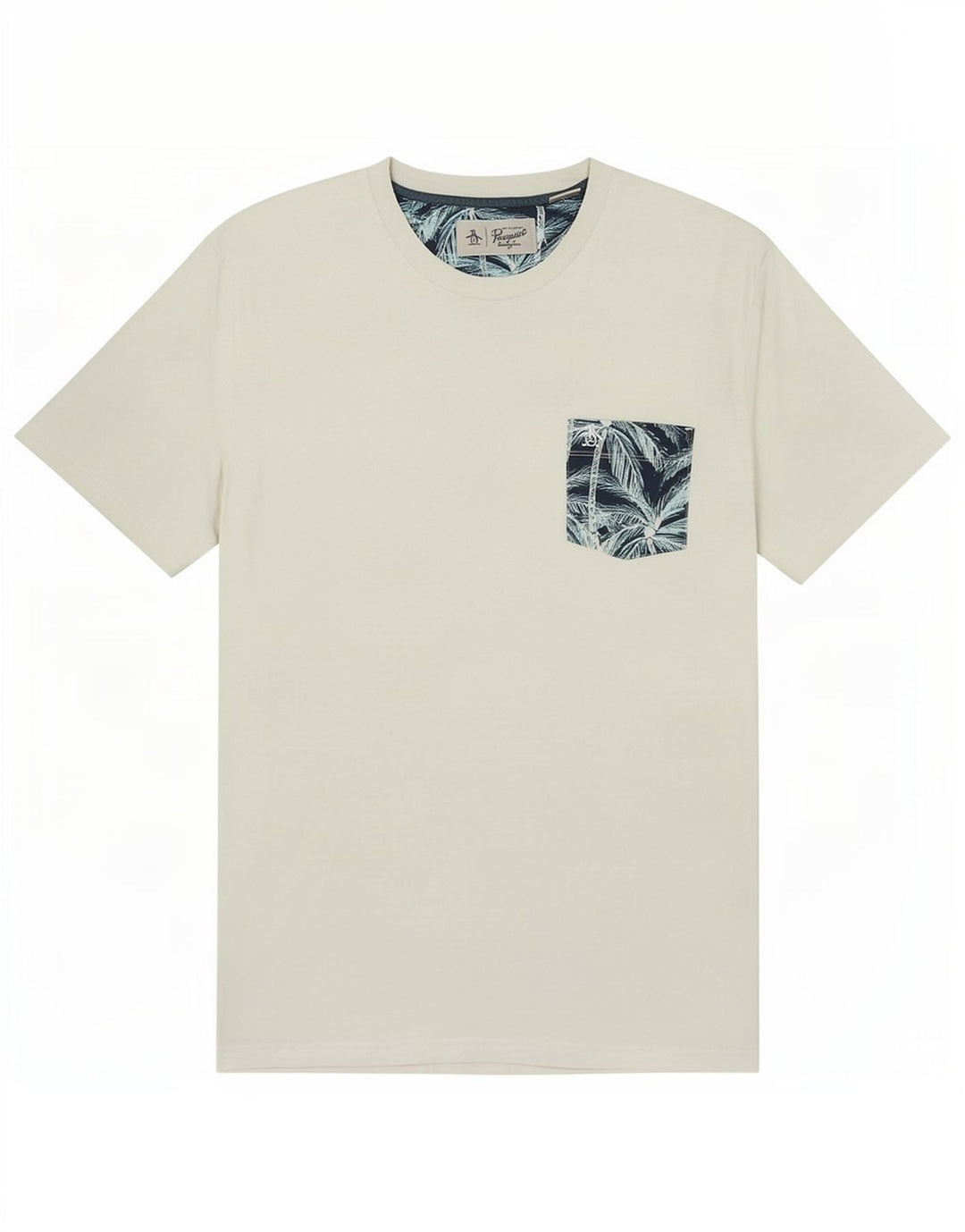 Penguin Herre T-Shirt Top Stor Hvid Bomuld