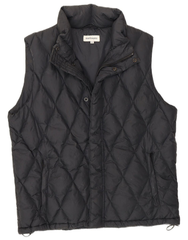 Alberto Aspesi Herre Polstret Gilet UK 42 XL Navy Blue