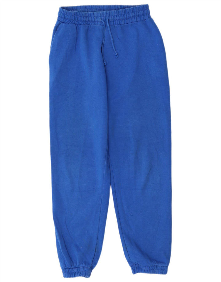 Zara Dame træningsdragt Bukser Joggers UK 14 Large Blue Polyester