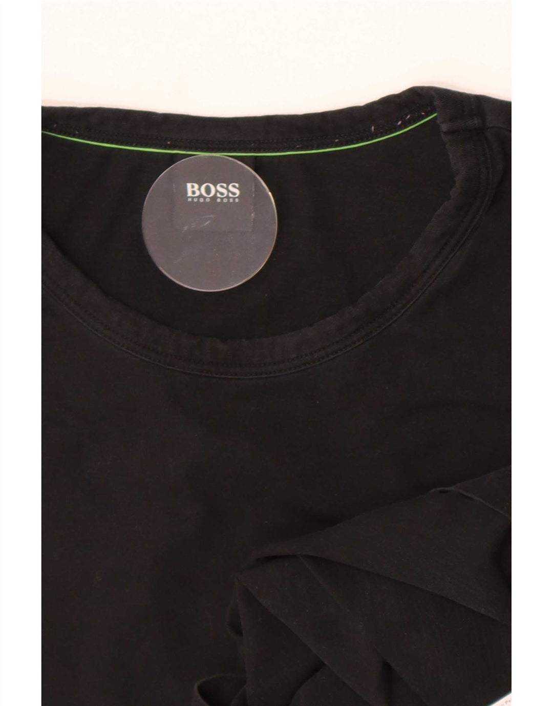Hugo Boss Herre T-Shirt Top Stor Sort Bomuld