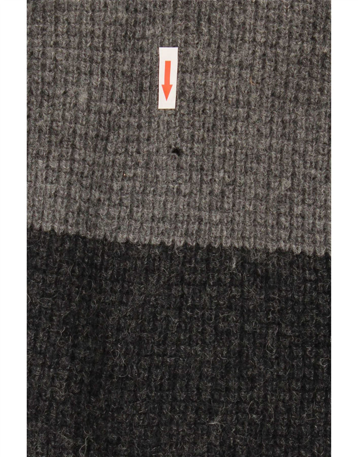Levi's Herre V-hals sweater Stor Grå Colourblock Virgin Wool