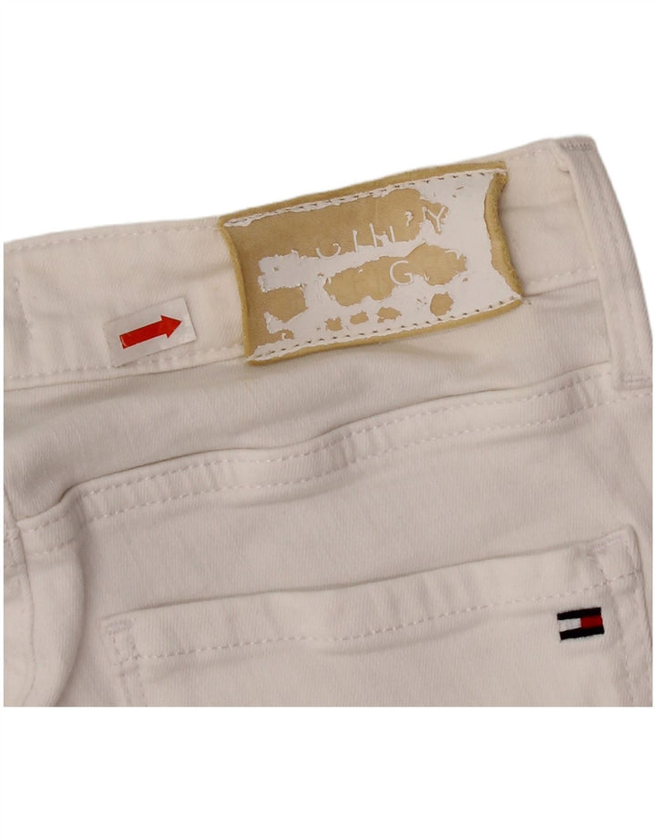 Tommy Hilfiger Dame Como Skinny Jeans W28 L27 Hvid Bomuld