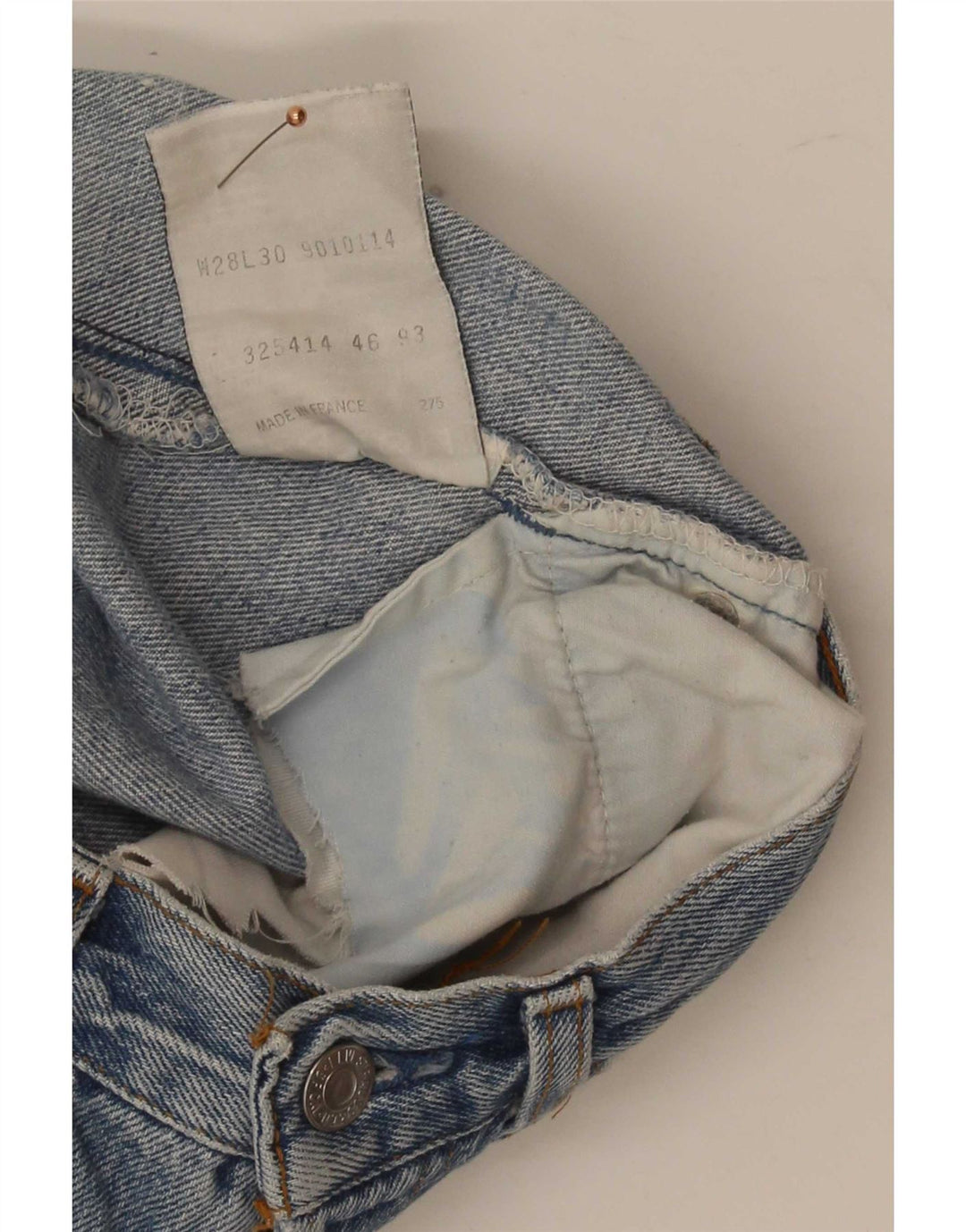 Levi's Kvinder Distressed Denim Shorts W28 Medium Blue Bomuld