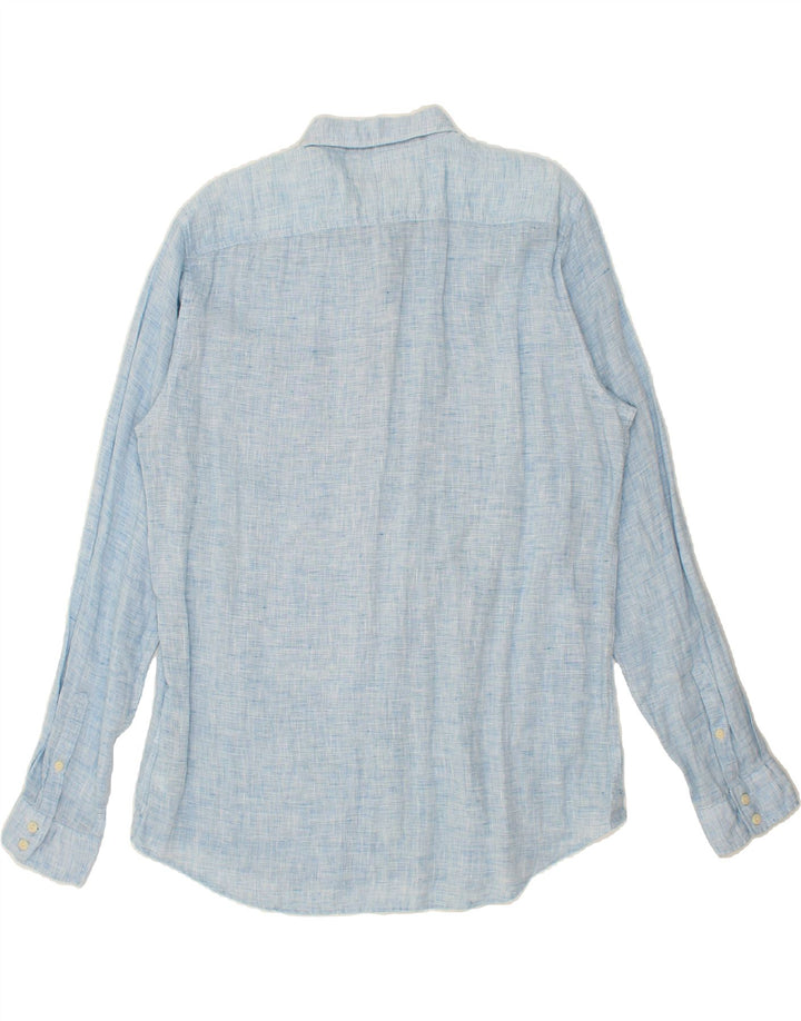 MARLBORO CLASSICS Herre Custom Fit skjorte 2XL blå hør