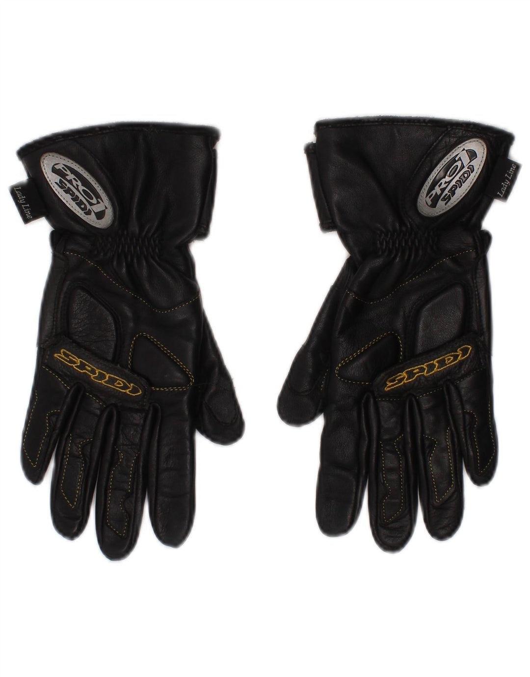 Spidi Dame Lady Line Biker Læder Handsker Medium Sort Motorcykel
