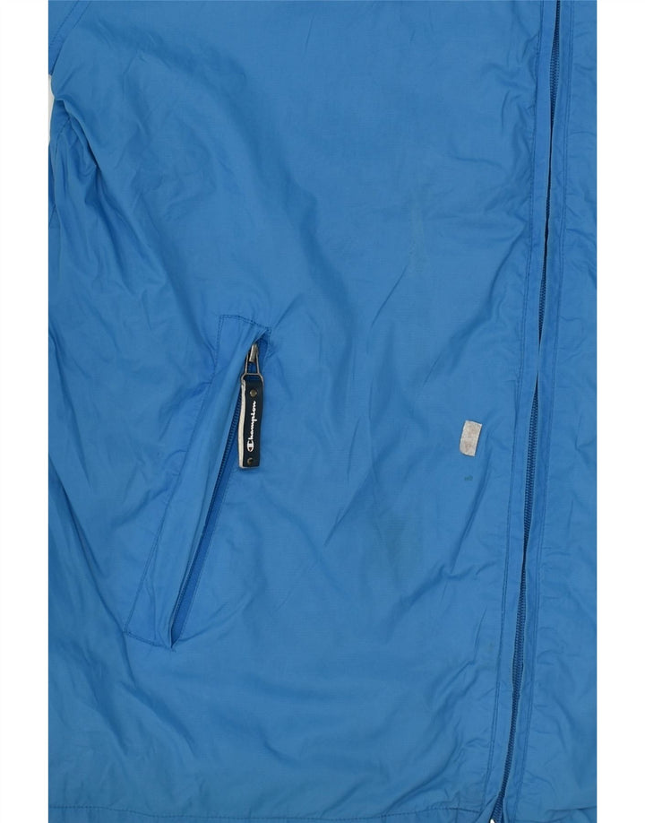 CHAMPION Mens Graphic Tracksuit Top Jacket Large Blue Polyester Vintage Champion and Second-Hand Champion from Messina Hembry 