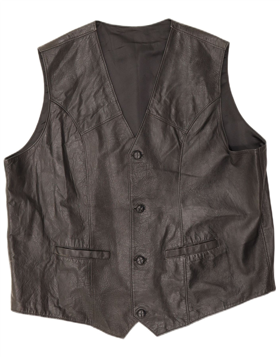 Vintage herrevest XL sort