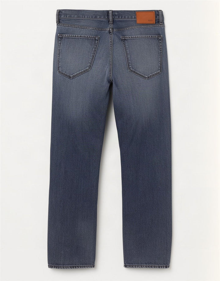 Hugo Boss Straight Jeans til mænd W36 L31 Marineblå