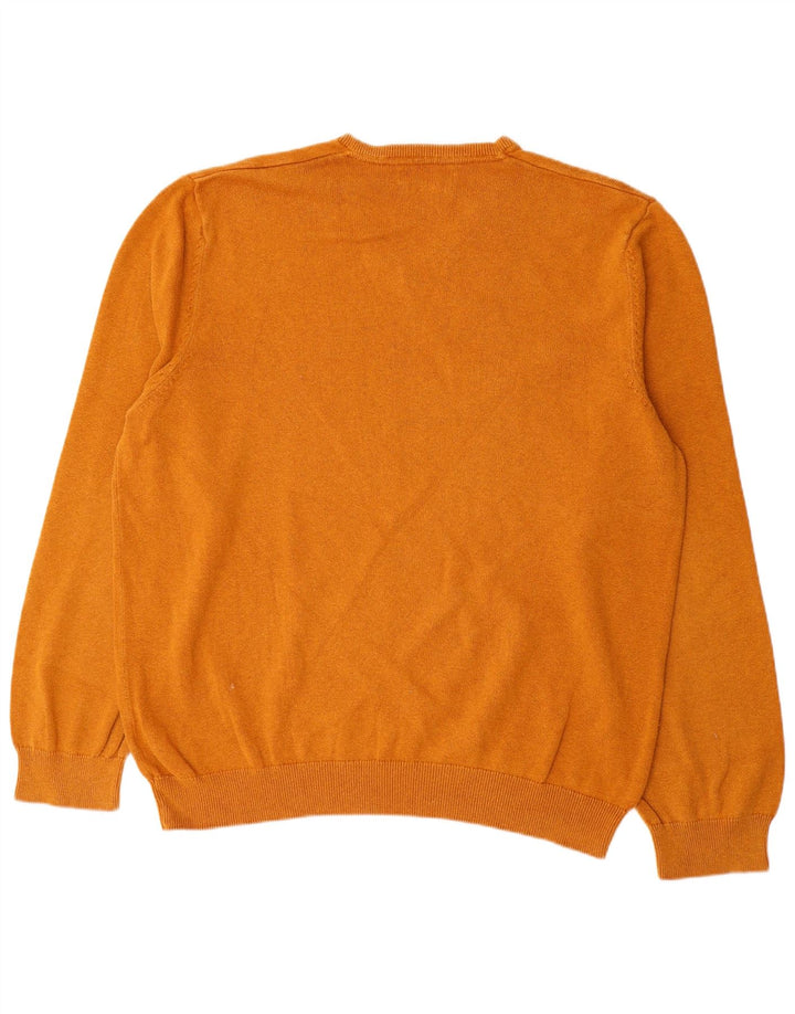 Marks & Spencer Herre V-hals sweater 2XL brun bomuld