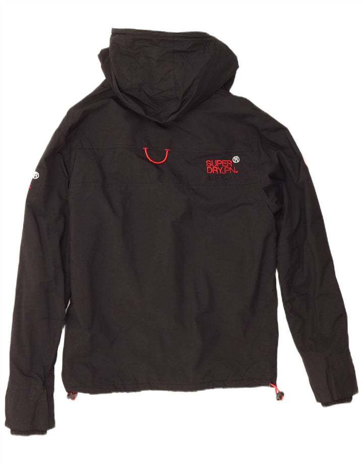 Superdry Windattacker vindjakke med hætte til kvinder UK 10 Small Black