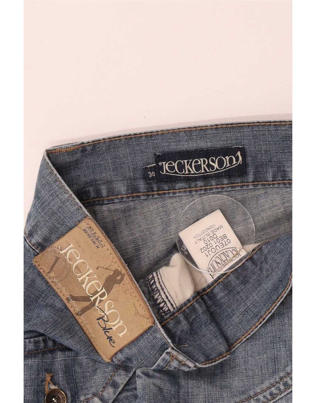 Jeckerson Herre Denim Shorts W30 Medium Blue Bomuld