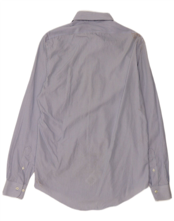 Brooks Brothers Herre 346 skjorte str. 15 Medium blå stribet bomuld