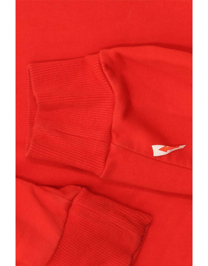 Puma Herre Grafisk Sweatshirt Jumper Medium Rød Bomuld