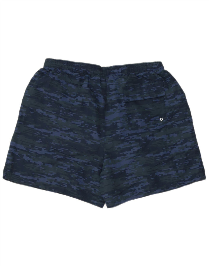 New Balance Badeshorts til mænd Large Navy Blue Camouflage Polyester