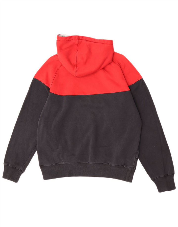 Nike Herre Regular Fit hættetrøje Jumper Medium Rød Colourblock Bomuld