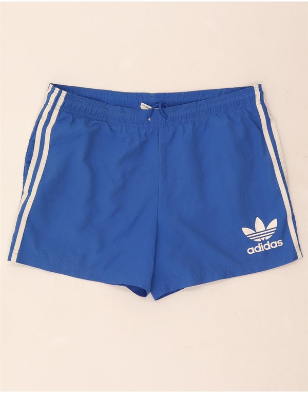 Adidas Herre grafiske sportsshorts Medium Blue Polyester