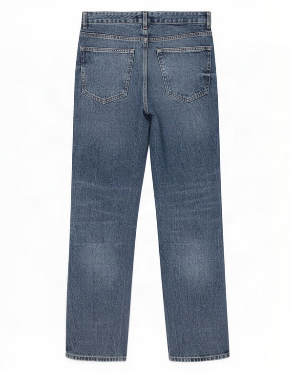 Zara Herre Tapered Jeans EU 46 XL W36 L32 Blå Bomuld