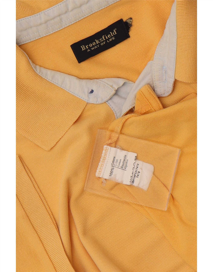 Brooksfield herre poloshirt XL gul