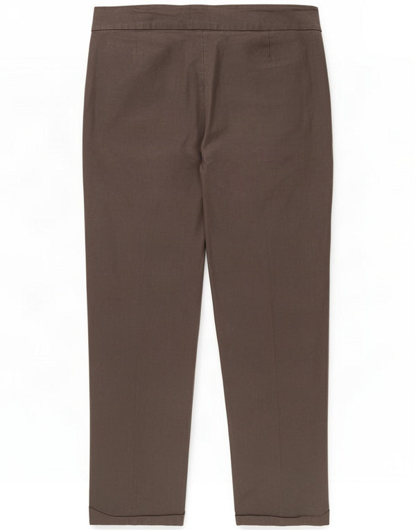 Fenn Wright Manson Womens Slim Cropped Trousers UK 14 Large W34 L27 Grey