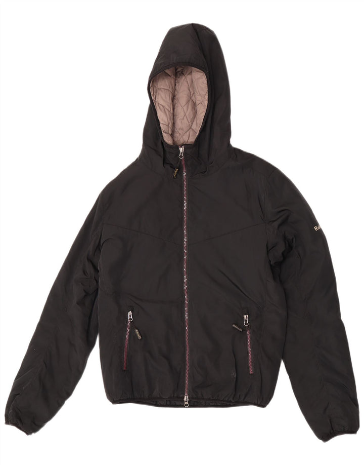 Refrigue Herre hættepolstret jakke UK 36 Lille sort polyester