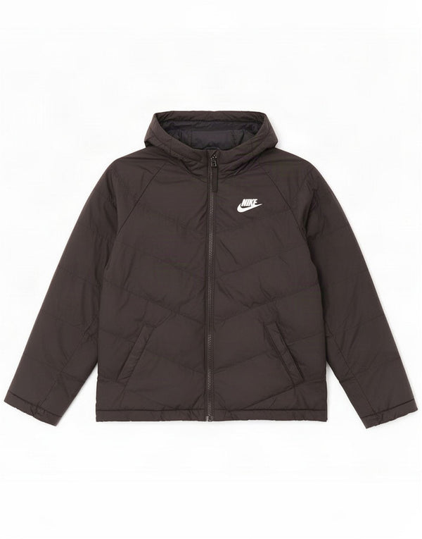 Nike Polstret hættejakke til drenge 10-11 år Medium Sort Polyester