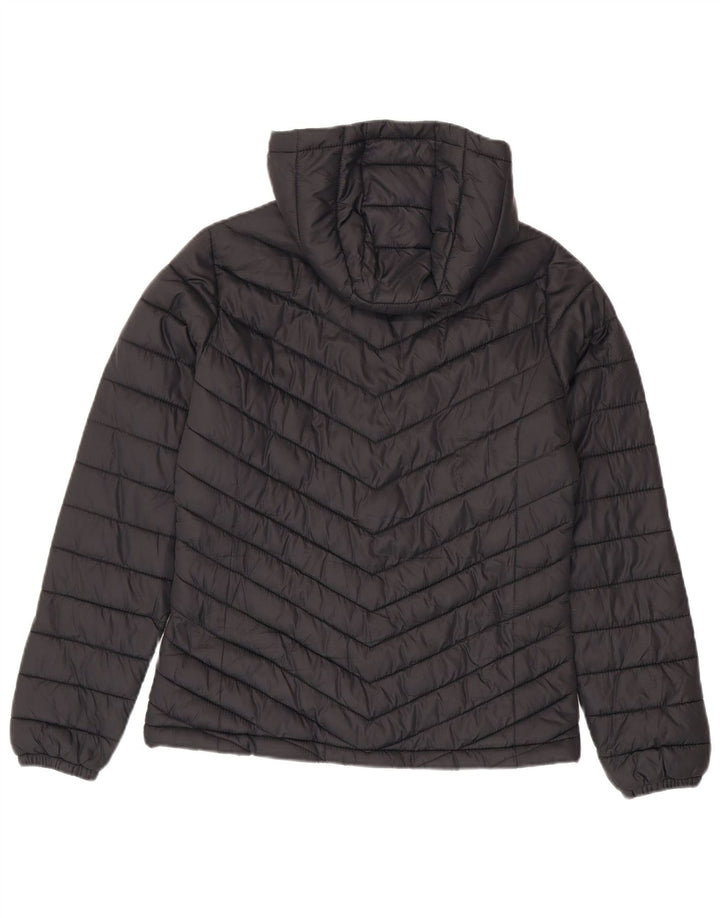 Mountain Warehouse Dame hættepolstret jakke UK 8 Lille sort nylon