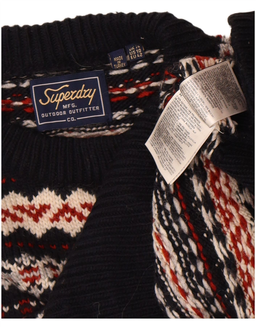 Superdry Dametrøje med rund hals DK 14 Stor Flerfarvet