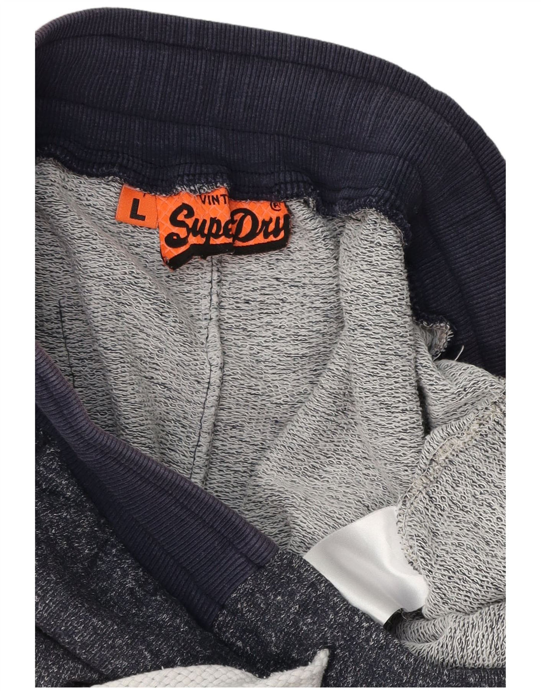 SUPERDRY Herre grafiske sportsshorts store marineblå flækkede