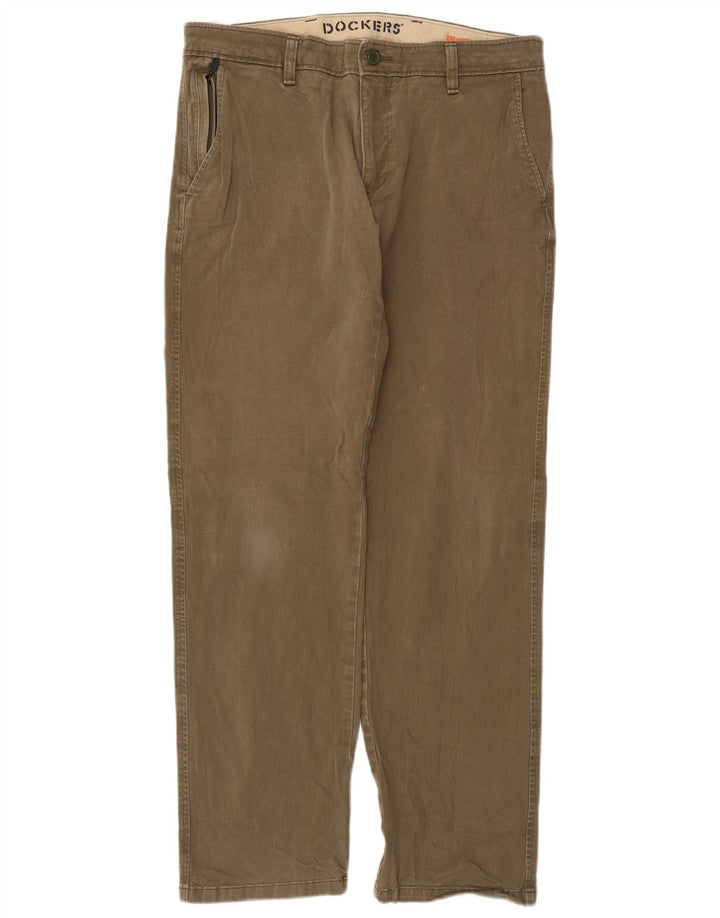 Dockers Herre Chino Bukser W32 L32 Khaki Bomuld