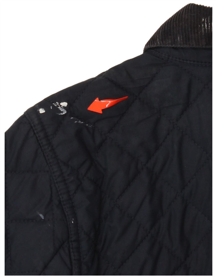 RALPH LAUREN Pige Quiltet jakke 8-9 år Medium Navyblå Polyester