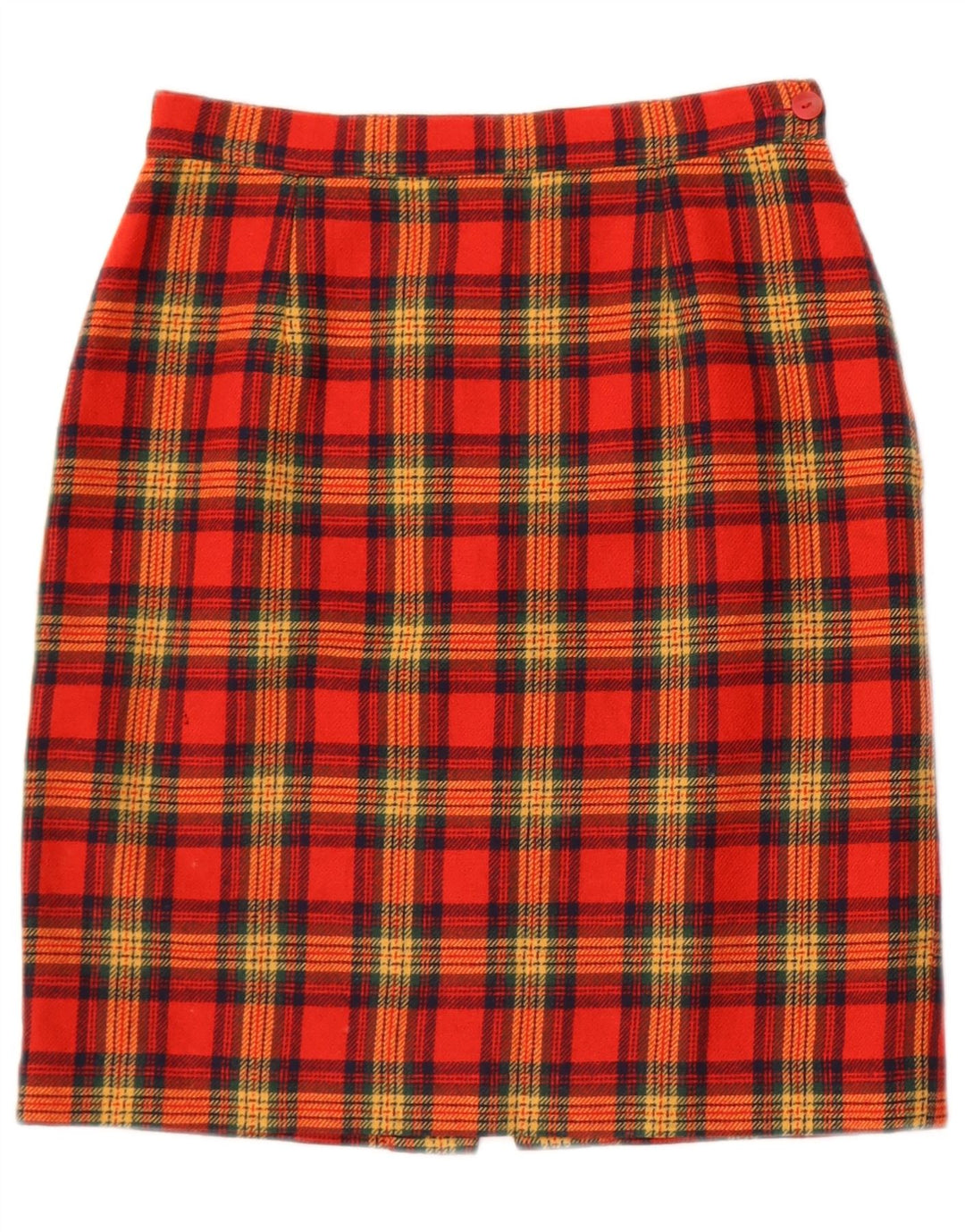 Vintage dame mini nederdel W25 XS rød plaid