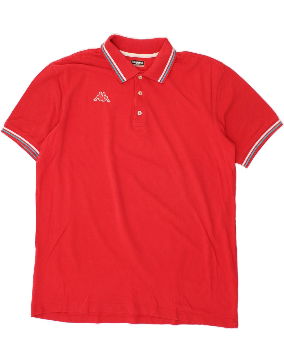 KAPPA Mens Polo Shirt 3XL Red Cotton Vintage Kappa and Second-Hand Kappa from Messina Hembry 