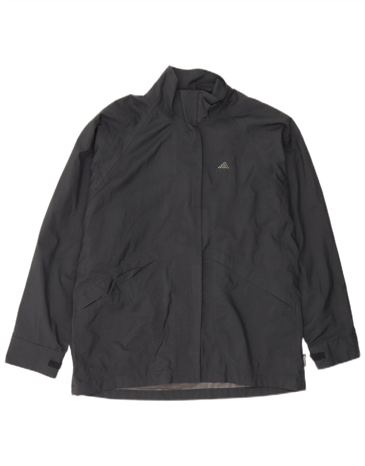 Adidas Dame Oversized Regnjakke UK 12 Medium Grey Polyester