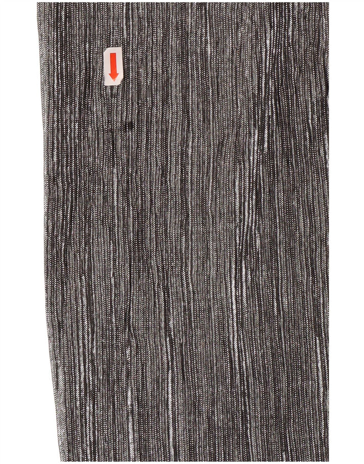 ZARA Capribukser med brede ben til kvinder XS W24 L20 Sølv Polyester