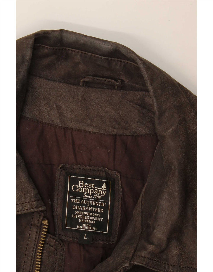 Best Company Herre Ruskind Bomber Jacket UK 40 Large Brown