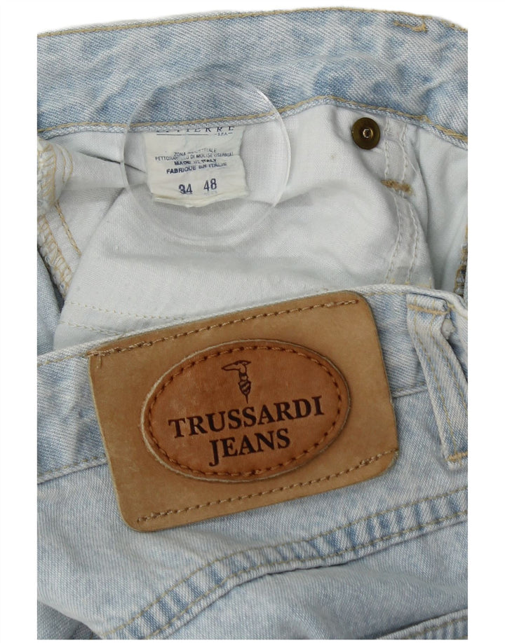 Trussardi herre cropped jeans W34 L25 blå bomuld