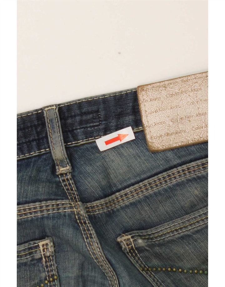 Calvin Klein Dame Slim Jeans W26 L33 Blå Bomuld