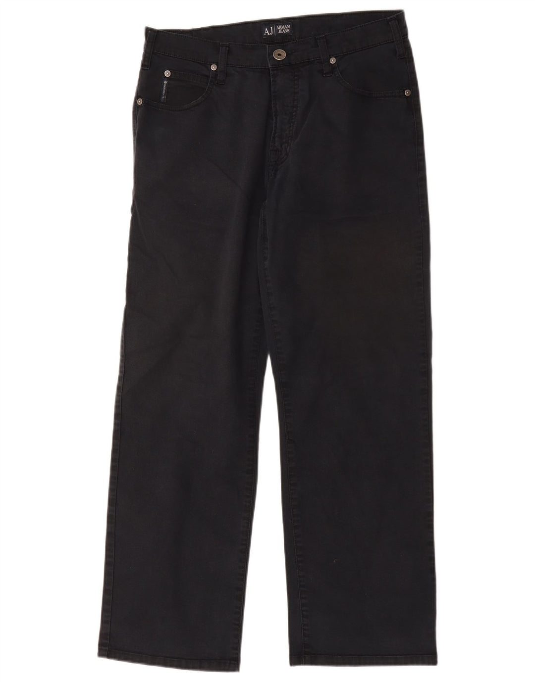 Armani Straight Jeans til mænd W32 L28 Sort bomuld
