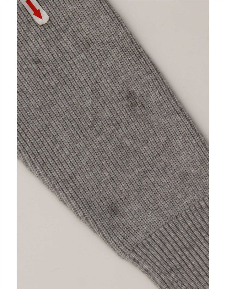 Marks & Spencer Herre Regular Fit Zip Neck sweater, stor grå