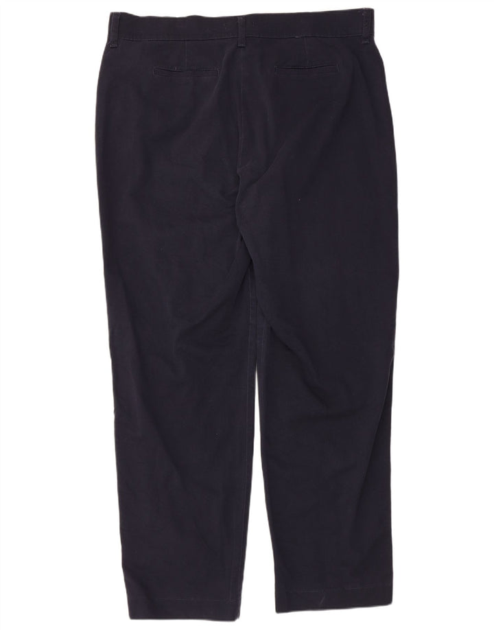 LEE lige fritidsbukser til kvinder US 18 2XL W40 L31 Marineblå bomuld