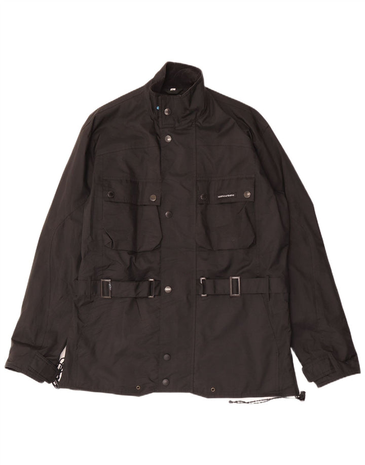 TUCANO URBANO Herre Utility Jacket UK 42 XL Sort Stribet Polyester