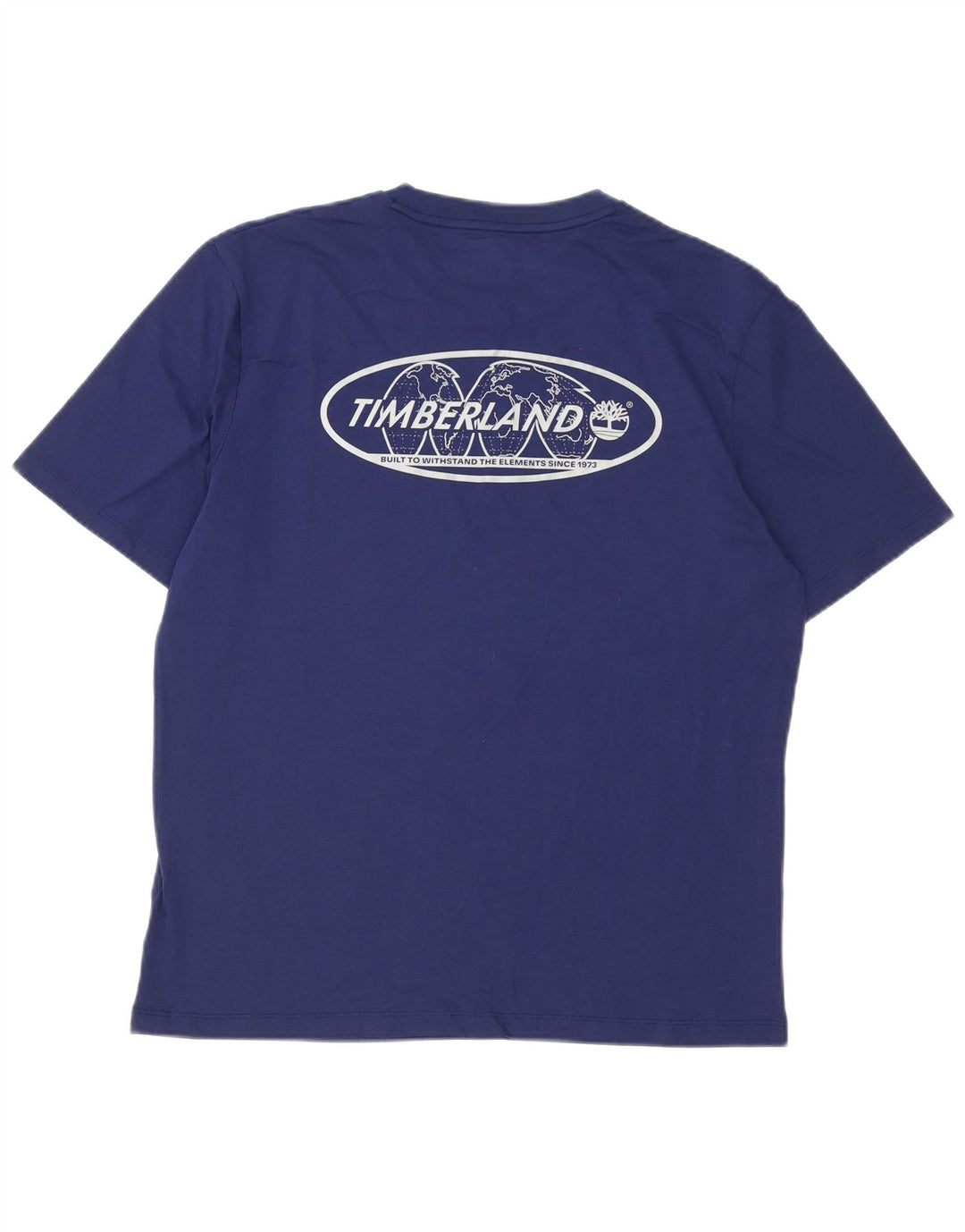 Timberland Herre grafisk T-shirt top mellem marineblå bomuld