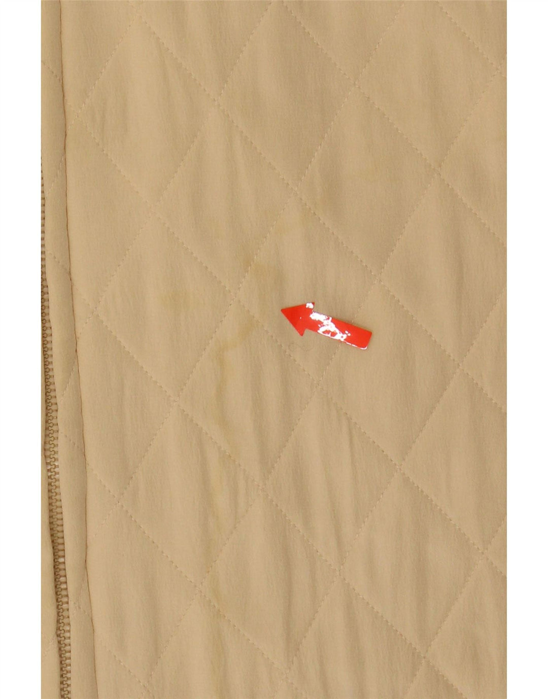 CHERIE Womens Quilted Gilet IT 52 2XL Beige Polyester Vintage cherie and Second-Hand cherie from Messina Hembry 