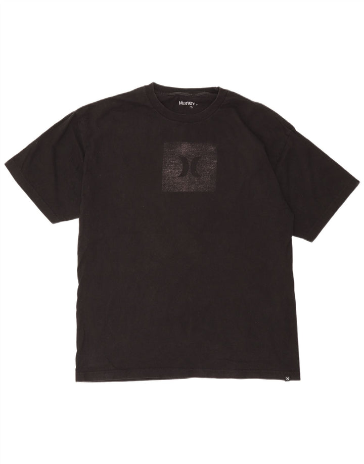 Hurley Herre Grafisk T-Shirt Top Stor Sort