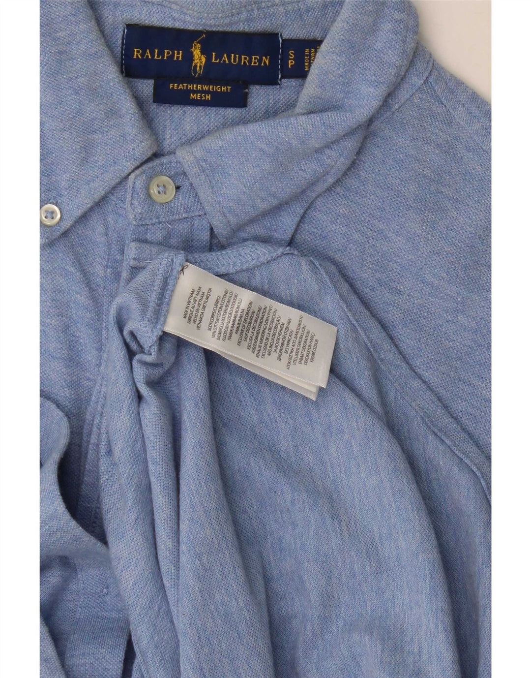 Ralph Lauren herreskjorte lille blå bomuld