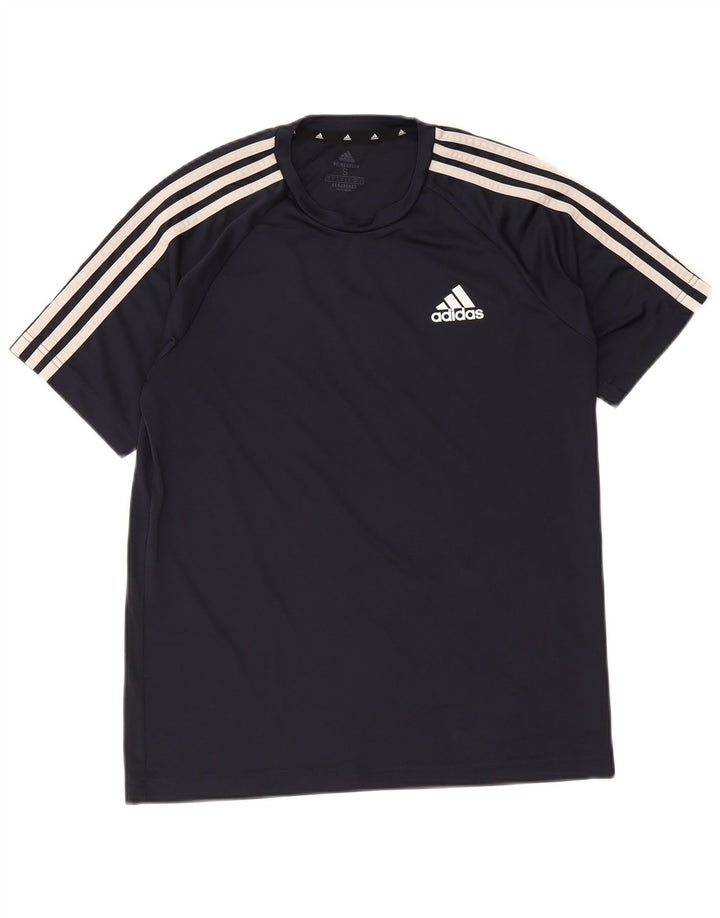 ADIDAS Mens Aeroready T-Shirt Top Small Navy Blue