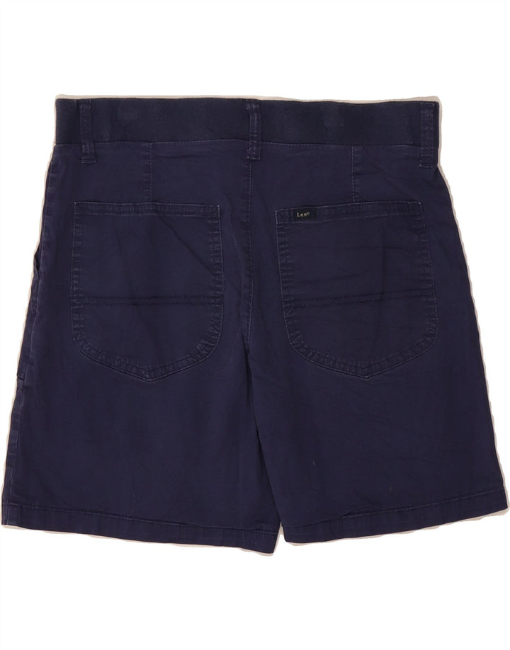 LEE Womens Chino Shorts US 10 Large W32 Navy Blue Cotton Vintage Lee and Second-Hand Lee from Messina Hembry 