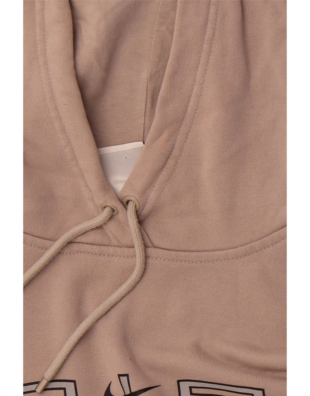 NIKE Herre Loose Fit Grafisk Hoodie Jumper Lille Brun Colourblock Bomuld